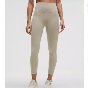 NWT Lululemon Wunder Train high rise tight 25” Riverstone Size 4